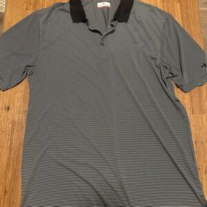 Grand Slam Black and White Polo Shirt